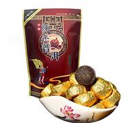 200g Pu-Erh Ecológico Tuocha Maduro Bolsa Dorada Té negro Pu'er Mini Pastel De Té Salud