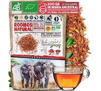200g Rooibos Biologico, Rooibos Sfuso Bio, Tè rosso antiossidante, 0% teina, 0% caffeina, delicato, rilassante di Nabür