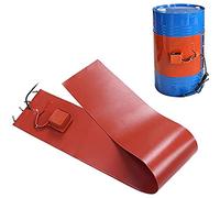 200L/55 Gallon Oil Drum Heater, Metal Oil Barrel Heating Belt With Thermostat, 20℃ To 300℃, 2000W Electric Silicone Heating Pad, Pail Barrel Heating Band For Factory Industrial, HUANGHAIQIU