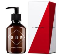 OAK Beard Wash, 200 ml, limpia con suavidad con extracto de malta ecológico | Champú natural para barba, apto para todo tipo de barbas y longitudes; limpia en profundidad sin resecar; vegano