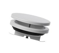 Ø 200mm Difusor de Suministro de Aire - Válvula de Disco Regulada - Rejilla de Ventilación Redonda de Acero - Blanco