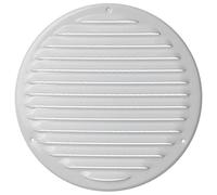Ø 200mm Redonda Metalica Rejilla de Ventilación con Mosquitera - Blanco