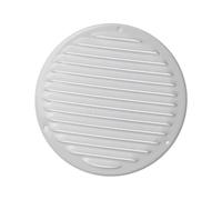 Ø 200mm Rejilla de Ventilación con Mosquitera - Rejillas de Aireación Metálicas - Acero, Blanco