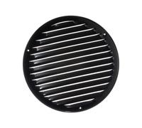 Ø 200mm Rejilla de Ventilación con Mosquitera - Rejillas de Aireación Metálicas - Acero, Negro