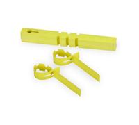 200pcs 21X2CM gardening label plastic label hanging label vegetable garden label, Yellow