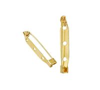 200pcs 3.5cm Golden Brooch Pin Bar Clasp Brooch Safety for Craft Jewelry DIY Making