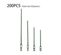 200pcs Ataduras Plantas Ajustables para soporte Jardín 200pcs | Núcleo alambre flexible, para fácil moldear, sin nudos complejos, ahorro tiempo, uso rápido