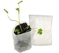 200Pcs Biodegradable Non-Woven Nursery Bags Plant Grow Bag Pouch Seedling Pots, 8x10cm