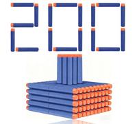 200pcs Dardos de Espuma Compatibles,Dardos Espuma 7,2 cm Recarga de Soft para Nerf N-Strike Elite Serie Pistolas Blasters de Juguete, Armas y proyectiles Accesorios, Azul