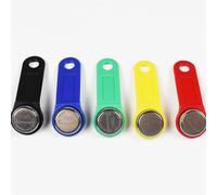 200pcs/Lot TM1990A-F5 TM Touch Memory Key Handle For Guard Tour System Sauna Lock Card(BK)