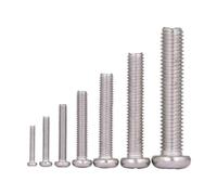 200pcs M1 Screws 304 Stainless Steel Cross Round Head Screw Switch Screw(M1.0x3 200pcs)