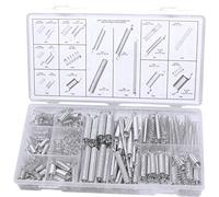 200Pcs Resortes de Extensión y Compresión Surtidos con Caja de Almacenamiento,Muelles Compresion Resortes Surtido con funda,Para el reemplazo de accesorios de resorte de compresión