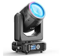 200W Cabeza Móvil LED Luz de Escenario, 18 prismas Beam Spot Iluminación de escenario RGBW DMX512 Luces de Fiesta para Fiesta Cumpleaños Bar Discoteca