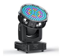 200W Cabeza Movil LED RGBW Beam Luces Discoteca 20CH/57CH Moving Head Focos Móviles para Fiesta Iluminación de Escenarios Disco Bar Club (1 PCS)