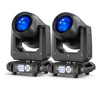 200W Cabeza Móvil RGBW LED Beam Luces de Escenario, Foco Electrónico 14 Patrones dmx512 Luces de Fiesta 18 Prismas 360° Rotación Efecto Arcoiris Para Navidad DJ Discoteca Bar Boda - 2PCS