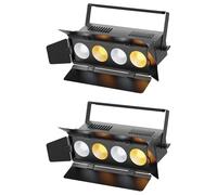 200W COB Par LED DMX8CH 3200K/6500K Blanco Frío/Cálido Luz de Escenario con Efecto Estroboscópico Luz de Foco para Fotografía Fiesta Cumpleaños Bar Discoteca-2PCS