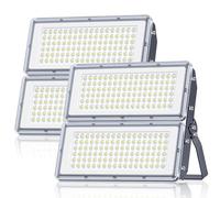 200W Focos LED Exterior - 2 Piezas 20000LM Superbrillante Proyector LED Exterior con Transformador, Floodlight Blanco Frío 7000k, IP67 Impermeable Luz Exterior para Garaje, Patio, Estadio, Fábrica