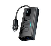 200W Inversor de corriente de coche Adaptador de enchufe de coche Salida DC12V a 220V Inversor de coche con USB QC3.0 USB y Tipo C Inversor de corriente de coche con tipo C