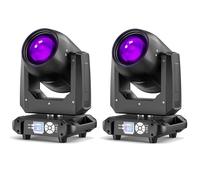 200W LED Beam Cabezal Móvil Luces de Escenario, RGBW Luces de Fiesta Enfoque Electrónico 14 Gobo 18 Prisma DMX512 Control de Sonido para DJ Boda Bar Concierto 2 unidades