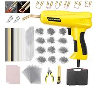 200W Máquina de soldadura de plástico, 2 en 1 kit de reparación de parachoques de coche, 1000 piezas grapas calientes y 56pcs Varillas Soldadura Kit de reparación de plástico de parachoques de auto