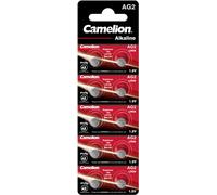 200x pila de botón alcalina Camelion AG2 LR59 196 LR726 1,5V (20x blister de 10)