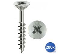 200x Tornillo Auto -tapado Para Aglomerado Panelvit Cromitando y Reg; Mustad Tsp