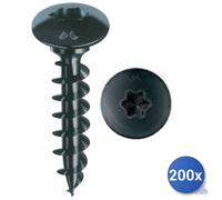 200x Tornillo Galvanizado Nera Para Masa Panelvit® Mustad Cabeza Cava Seta
