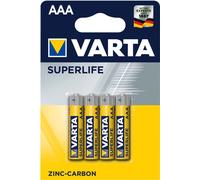 200x VARTA Superlife AAA Zinc Carbón Batería (50x 4 Blister) LR3 1,5 V