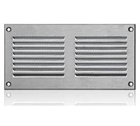 200x100mm Rejilla de Ventilación de Acero Inoxidable con Mosquitera - Rejillas de Ventilación Metálicas