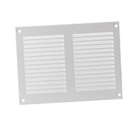 200x150mm Rejilla de Ventilación con Mosquitera - Rejillas de Aireación Metálicas - Acero, Blanco