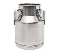201 Jarra de leche de acero inoxidable, 10 L, redondo, jarra de leche, cubo sellado con junta de silicona para vino, aceite, zumo, recipiente