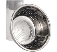 201 - Juego de lavabo de acero inoxidable con borde ancho acampanado para cocina, apto para lavavajillas, tamaños de 18 a 32 cm (plateado) (30 cm)
