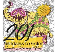 201 Mandalas to Color: Jumbo Coloring Book (Coloring Poster Books)