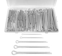 201 piezas 5 tamaños Juego de pasadores de chaveta, VEINARDYL Kit surtido de clips de pasador de chaveta de acero inoxidable 304, Clips de metal y pasadores de retención de sujetadores para hardware