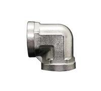 201 Stainless Steel Elbow 1/2" BSPP Female Reduce Pipe Fitting Coupling Connector