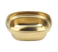 201 Steel para sauce Dish for Grilling Dipping Gold 201 Steel(gold-A) | 201 stainless steel, gold finish, rust resistant, para ideal for grilling and dipping sauces