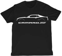 2010 Camaro SS Silhouette T-Shirt - Modern American Muscle Graphic Tee, Negro , M