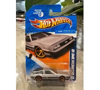 2011 Hot Wheels 141 más Rápido Que Ever 1/3m81 Delorean DMC-12 Plata W/ Fte Sp