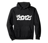 2012 Dragón - Año del Zodiaco Chino Personalizado Word Art Sudadera con Capucha