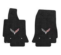 2014 - 2017 C7 Corvette Stingray - Alfombrillas con Banderas:Negro, Alfombra de Coche