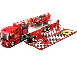 2014 Camión Ferrari Transportador Equipo Ferrari + Ferrari FXX-K y Accesorios 1: