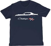 2015+ Challenger 392 Shaker Silhouette T-Shirt - Modern Muscle Car Tee, azul, M