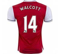2016 2017 Arsenal 14 Theo Walcott casa fútbol Jersey en rojo para nueva temporada, hombre, rojo, large