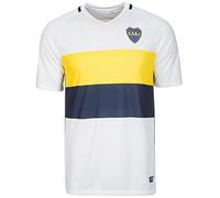 2016 2017 boca juniors DIY nombre y número de fútbol Fútbol Jersey de flores en color blanco, European Soccer League, hombre, color blanco, tamaño extra-large