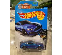 2016 Hot Wheels #87 Noche Burnerz 7/10 Ford Shelby GT350R Azul Variante W/