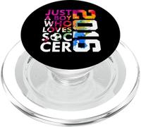 2016 Just A Boy Who Loves SOCER FÚTBOL FÚTBOL 10º CUMPLEO PopSockets PopGrip para MagSafe