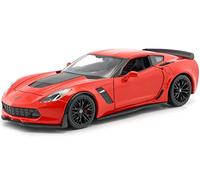 Compatible con 2017 Chevrolet Corvette C7 Z06 Rojo 1:24 Welly 24085