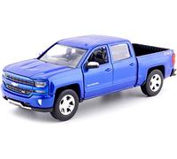 2017 Chevrolet Silverado 1500 LT-Z71 Crew Cab Pickup Azul 1:24 Motor Max 79348