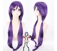 2018 Arrival Love Live! Nozomi Tojo 100Cm Long Straight Braid Cosplay Wigs For Women Female Fake Hair Costume Party Blue Ponytail