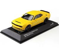 MODELO DE COCHE ESTÁTICO SÓLIDO DODGE CHALLENGER COUPÉ 2018 AMARILLO NEGRO...